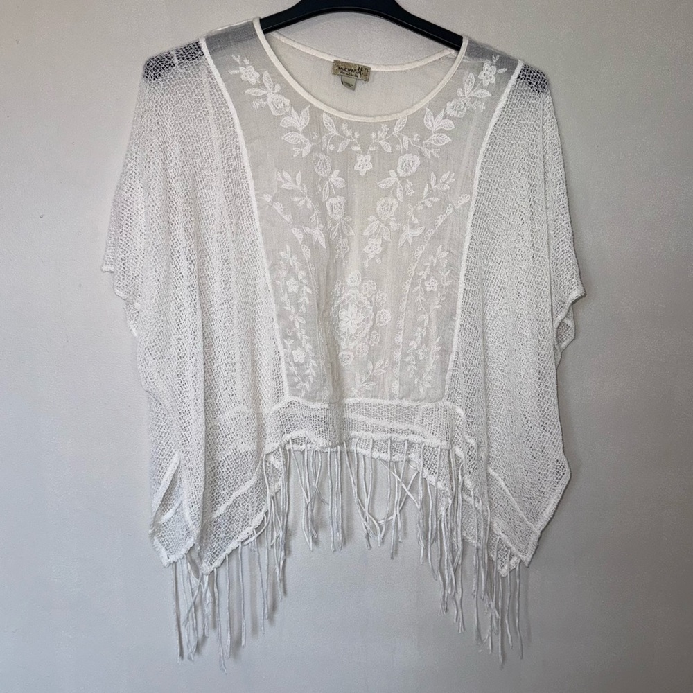 One World Lacey Beach Coverup Blouse